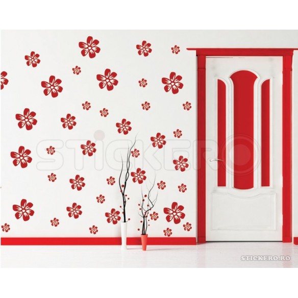 Sticker decorativ Floricele