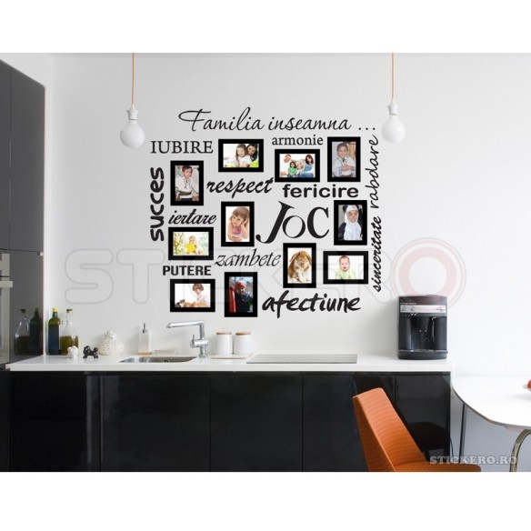 Sticker decorativ Peretele familiei