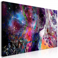 Tablou  Colourful Galaxy (1 Part) Wide