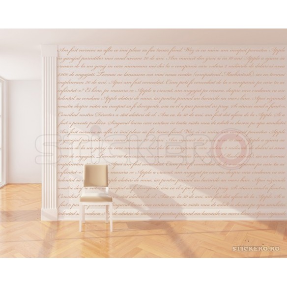 Sticker decorativ - Text personalizat pe tot peretele