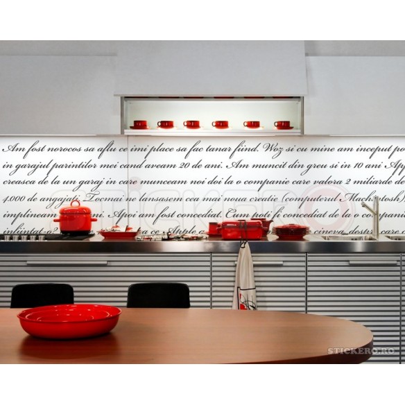 Sticker decorativ - Text personalizat pe tot peretele