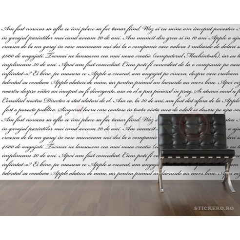 Sticker decorativ - Text personalizat pe tot...