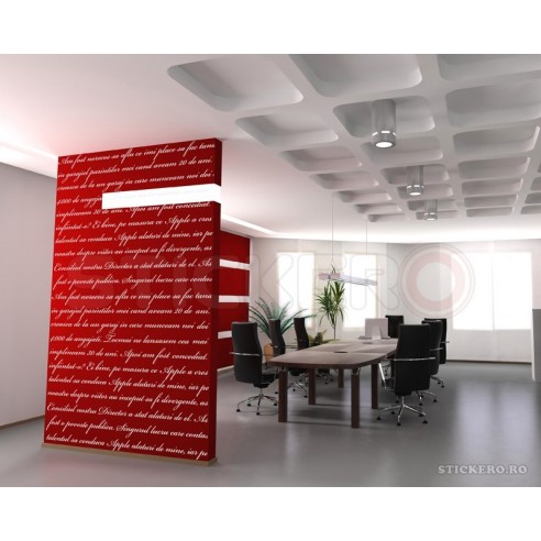 Sticker decorativ - Text personalizat pe tot...