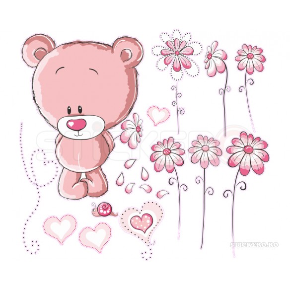 Sticker Ursuletul roz