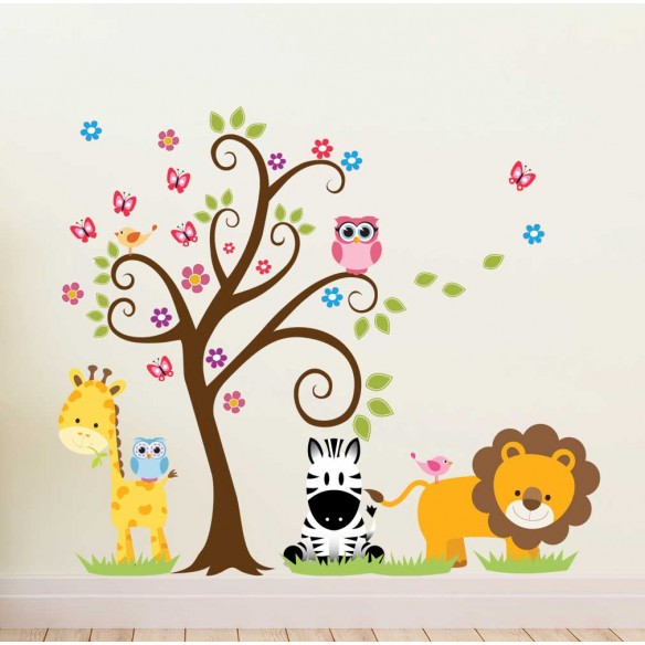 Sticker Animalute Vesele din Jungla V2