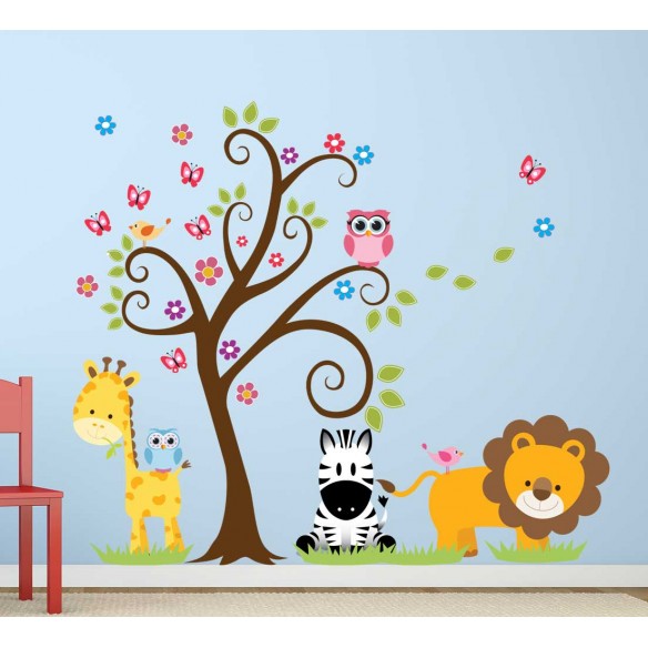 Sticker Animalute Vesele din Jungla V2