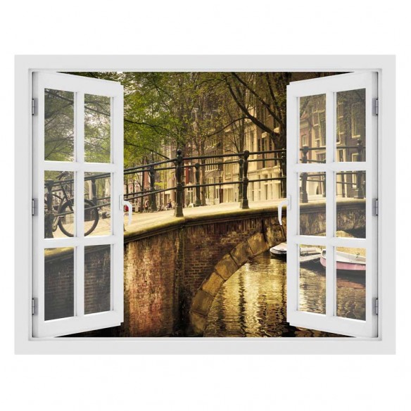 Fereastra cu efect 3D - Amsterdam - 119x93 cm