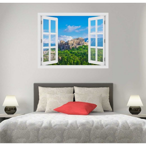 Fereastra cu efect 3D - Acropole, Grecia - 119x93 cm