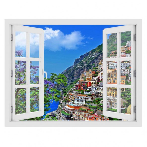 Fereastra cu efect 3D - Positano, Italia - 119x93 cm