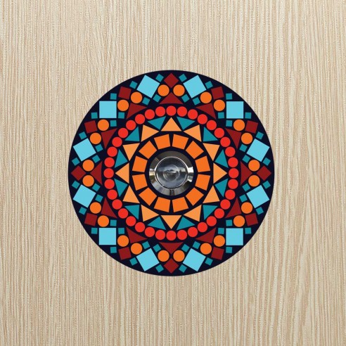 Sticker pentru Vizor usa Caleidoscop- 12,5 cm...