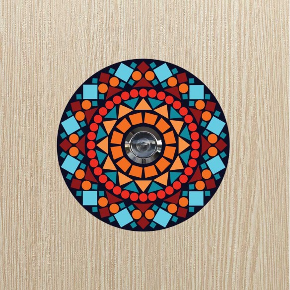 Sticker pentru Vizor usa Caleidoscop- 12,5 cm diametru