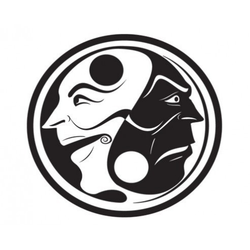 Sticker decorativ Yin & Yang