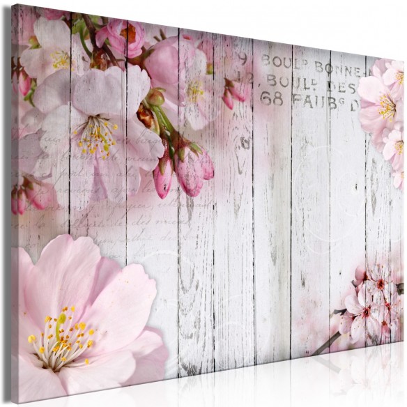 Tablou  Flowers on Boards (1 Part) Wide