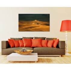 Toscana - camp insorit 2 - tablou canvas
