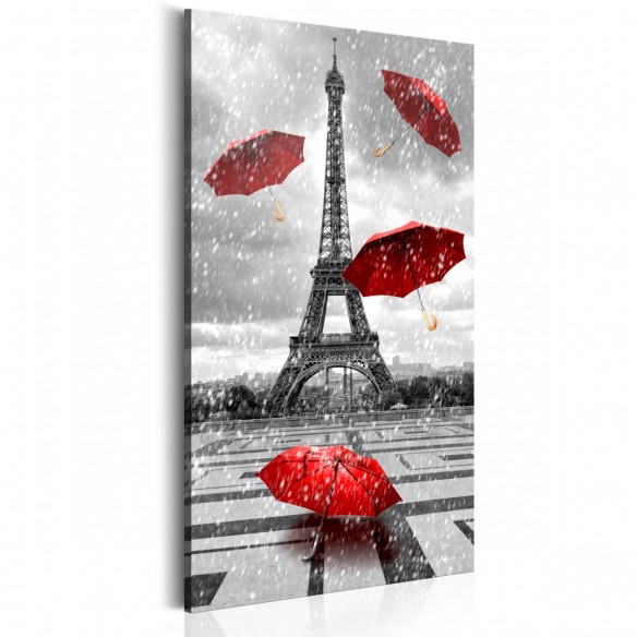 Tablou  Paris Red Umbrellas