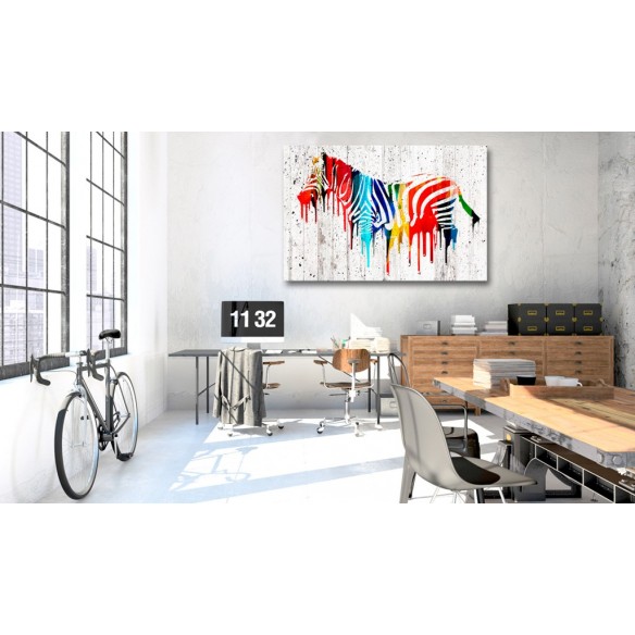 Tablou  Colourful Zebra