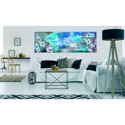 Tablou  Flamingoes by Night