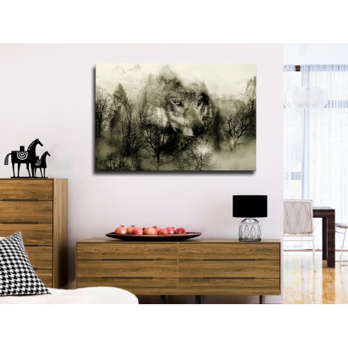 Tablou  Mountain Predator (1 Part) Wide Beige