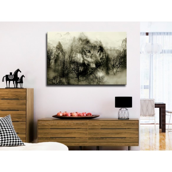 Tablou  Mountain Predator (1 Part) Wide Beige