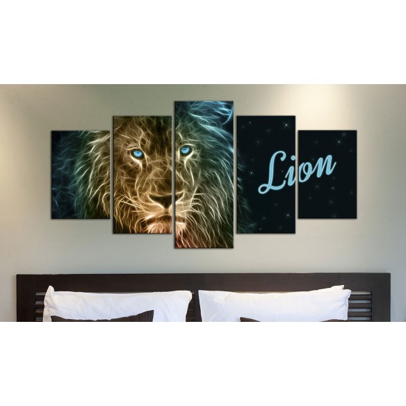Tablou  Gold lion