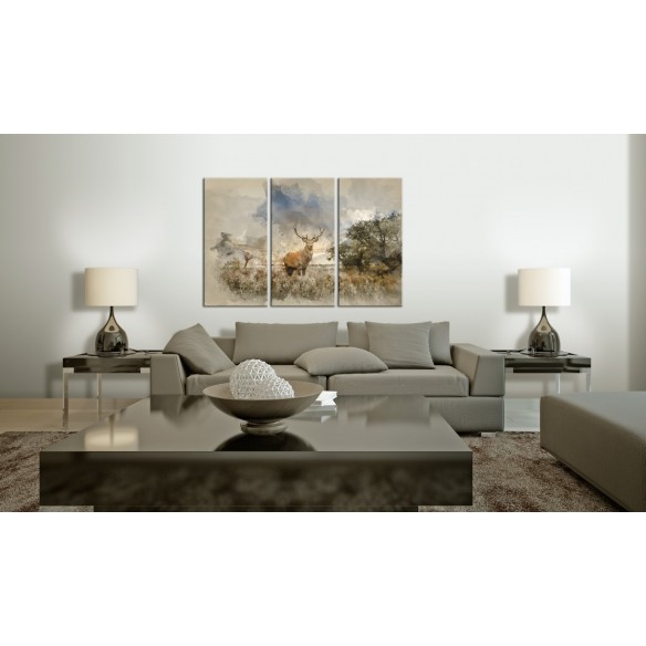 Tablou  Deer in the Field I