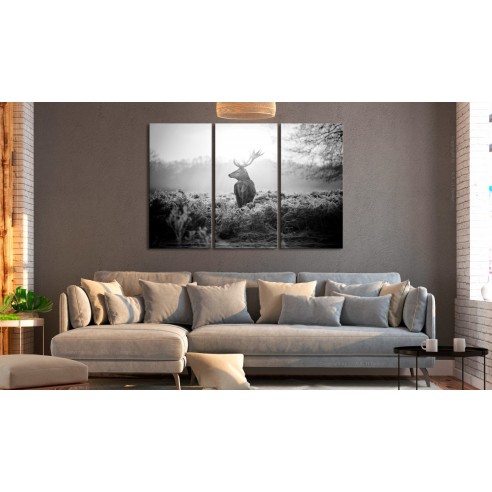 Tablou  Black and White Deer I