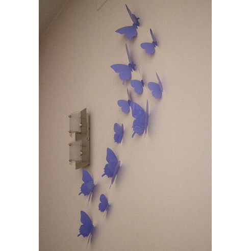 12 Fluturi 3D Violet Lavanda