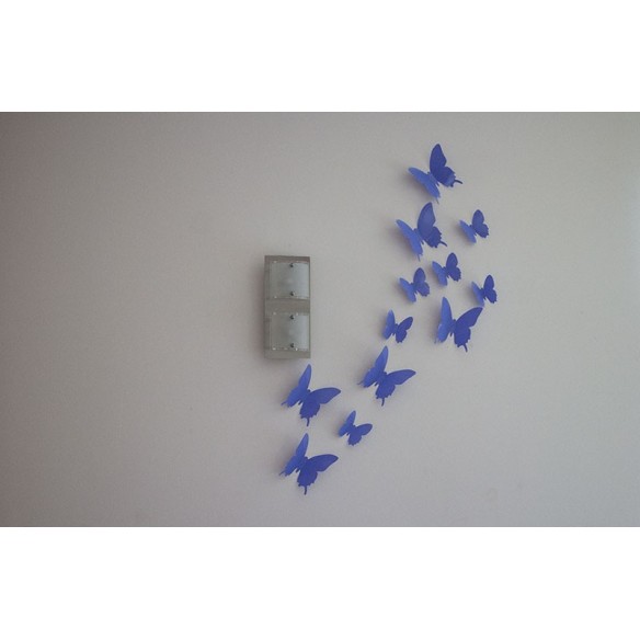 12 Fluturi 3D Violet Lavanda