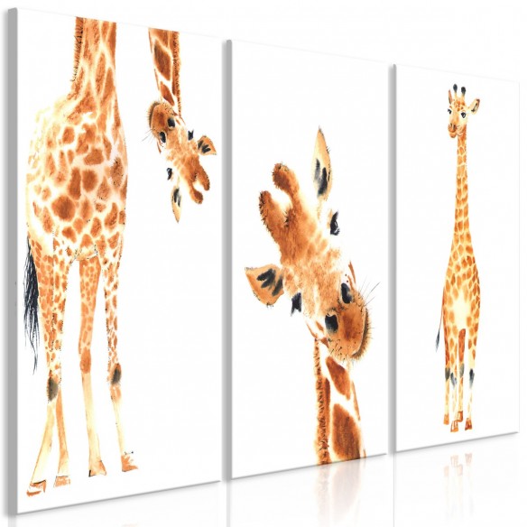 Tablou  Funny Giraffes (3 Parts)