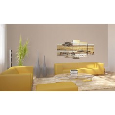 Tablou  Zebras on a savannah 2