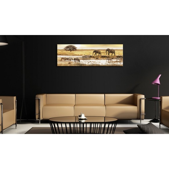 Tablou  Africa at the waterhole