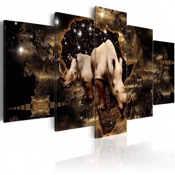 Tablou  Golden Rhino
