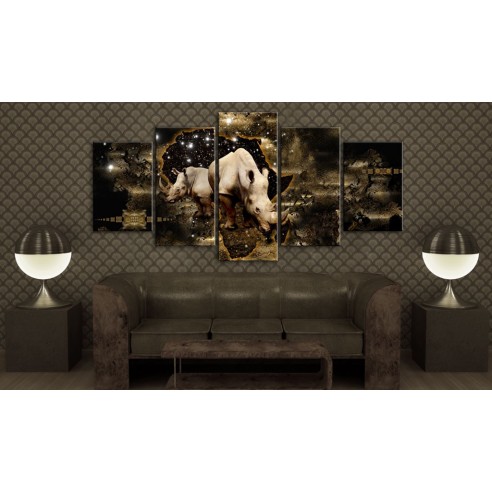 Tablou  Golden Rhino