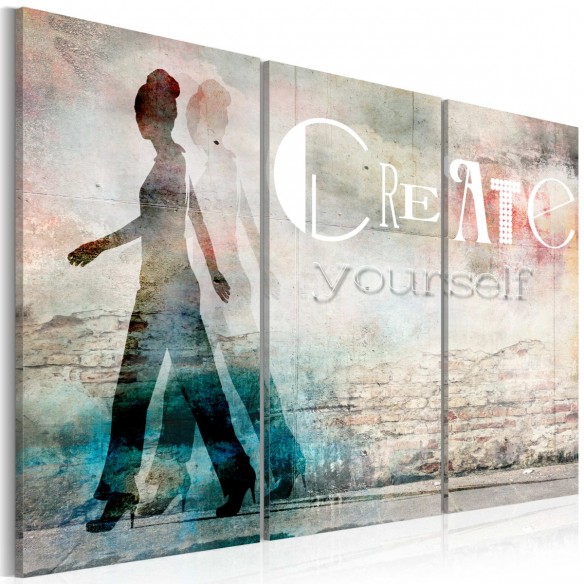 Tablou  Create yourself  triptych