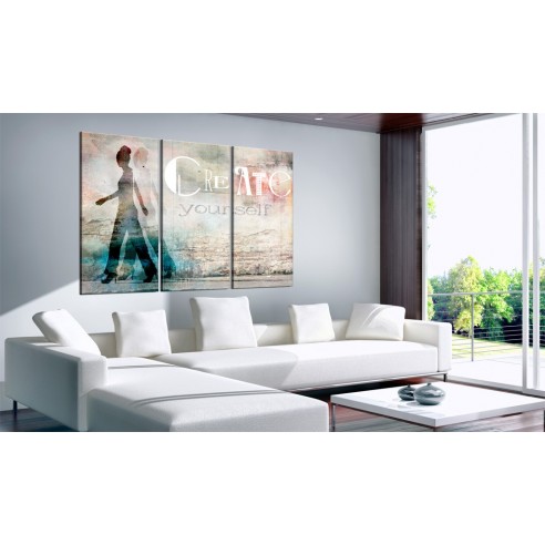 Tablou  Create yourself  triptych