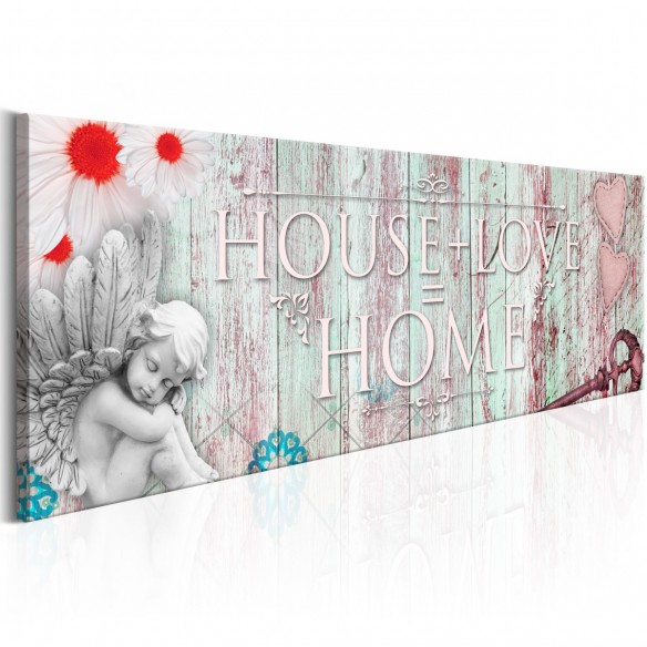 Tablou  Home House + Love