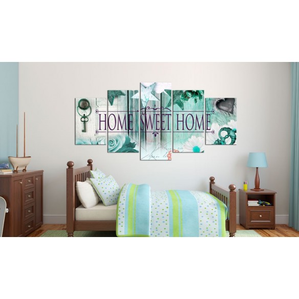 Tablou  Key on the emerald background
