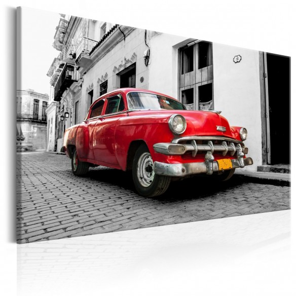 Tablou  Cuban Classic Car (Red)