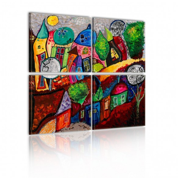 Tablou  Colourful city