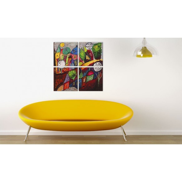 Tablou  Colourful city