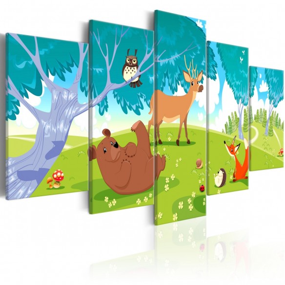 Tablou  Friendly Animals (5 Parts)