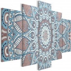 Tablou  Oriental Circle (5 Parts) Wide