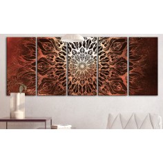 Tablou  Hypnosis (5 Parts) Orange Narrow 2