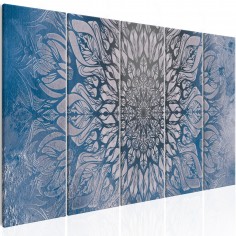 Tablou  Hypnosis (5 Parts) Blue Narrow