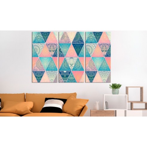 Tablou  Oriental Triangles (3 Parts)