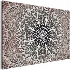 Tablou  Oriental Flowers (1 Part) Narrow Pink