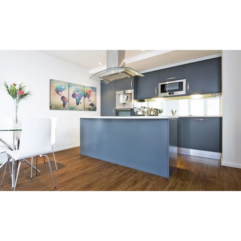 Tablou  The World painted with watercolors