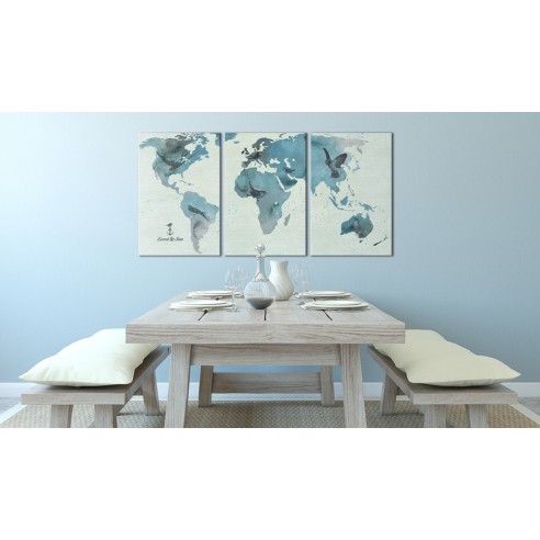 Tablou  Ornithological map of the World