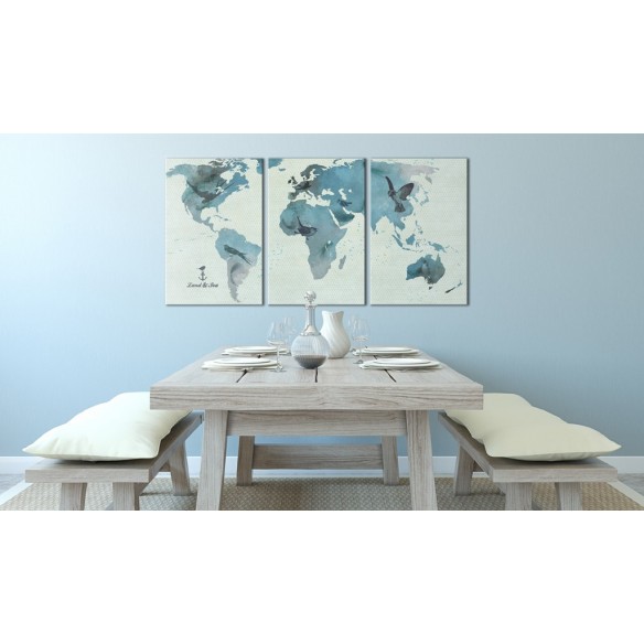 Tablou  Ornithological map of the World