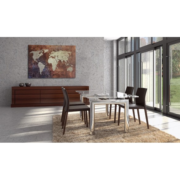 Tablou  Rusty map of the World